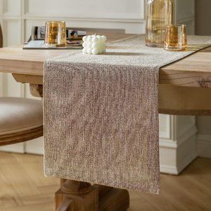 14x36 Inches Burlap Style Beige Rustic Table Runners